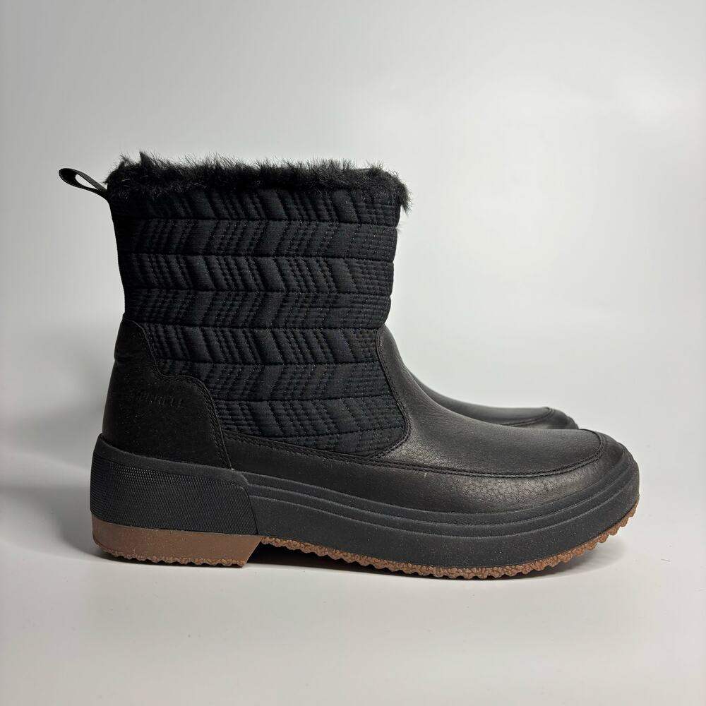 Merrell Haven Bluff Polar Waterproof Boots in Black - Picture 4 of 9